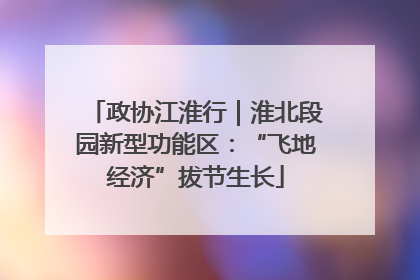 政协江淮行｜淮北段园新型功能区：“飞地经济”拔节生长