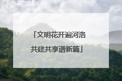 文明花开遍河洛 共建共享谱新篇