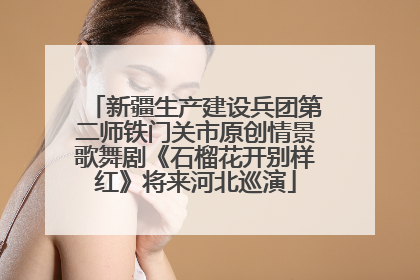 新疆生产建设兵团第二师铁门关市原创情景歌舞剧《石榴花开别样红》将来河北巡演