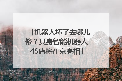 机器人坏了去哪儿修？具身智能机器人4S店将在京亮相