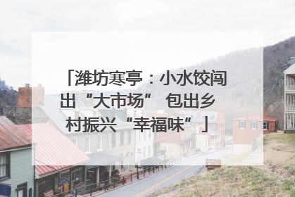 潍坊寒亭：小水饺闯出“大市场” 包出乡村振兴“幸福味”