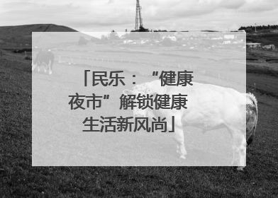 民乐：“健康夜市”解锁健康生活新风尚