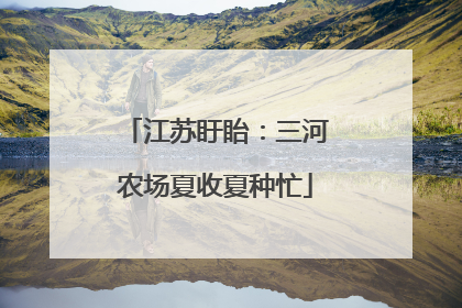 江苏盱眙：三河农场夏收夏种忙
