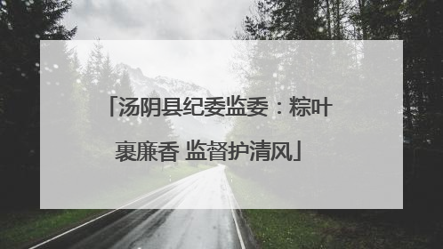 汤阴县纪委监委：粽叶裹廉香 监督护清风