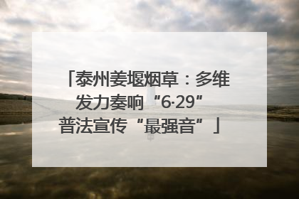 泰州姜堰烟草：多维发力奏响“6·29”普法宣传“最强音”