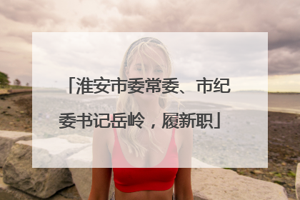 淮安市委常委、市纪委书记岳岭，履新职