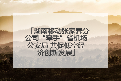 湖南移动张家界分公司“牵手”省机场公安局 共促低空经济创新发展