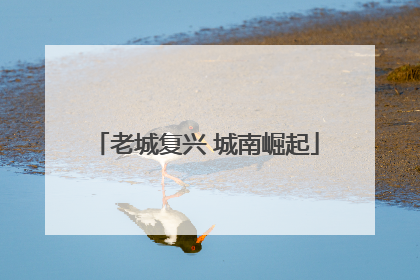 老城复兴 城南崛起