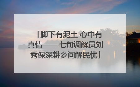 脚下有泥土 心中有真情——七旬调解员刘秀保深耕乡间解民忧