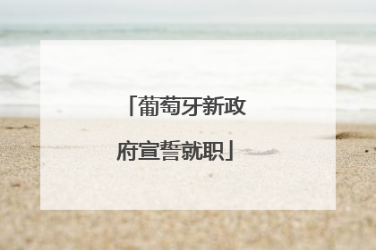 葡萄牙新政府宣誓就职
