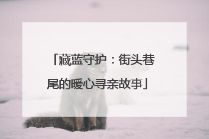 藏蓝守护：街头巷尾的暖心寻亲故事
