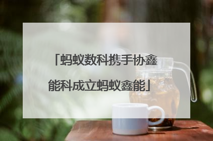 蚂蚁数科携手协鑫能科成立蚂蚁鑫能