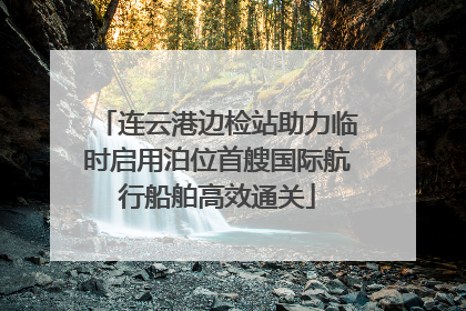 连云港边检站助力临时启用泊位首艘国际航行船舶高效通关