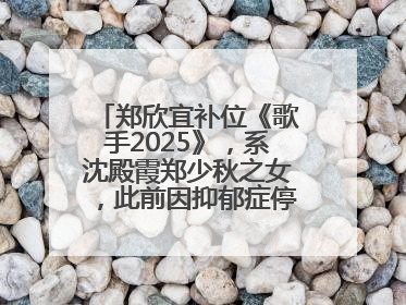 郑欣宜补位《歌手2025》，系沈殿霞郑少秋之女，此前因抑郁症停工两年