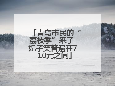 青岛市民的“荔枝季”来了 妃子笑普遍在7-10元之间