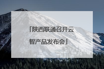 陕西联通召开云智产品发布会