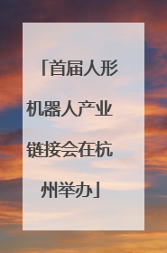 首届人形机器人产业链接会在杭州举办