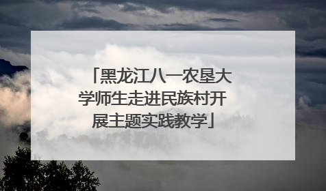 黑龙江八一农垦大学师生走进民族村开展主题实践教学