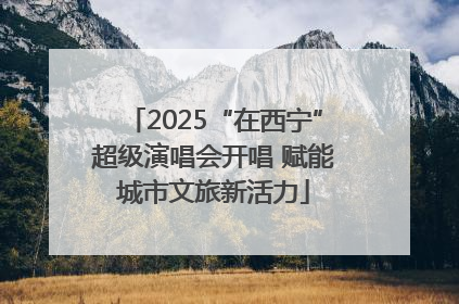 2025“在西宁”超级演唱会开唱 赋能城市文旅新活力