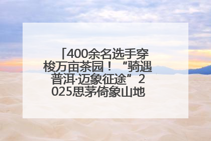 400余名选手穿梭万亩茶园！“骑遇普洱·迈象征途”2025思茅倚象山地自行车赛圆满举行