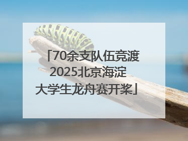 70余支队伍竞渡 2025北京海淀大学生龙舟赛开桨
